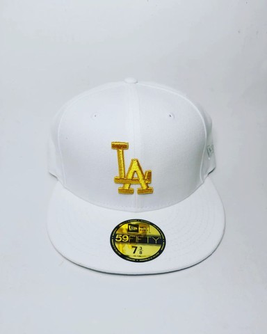 Boné Los Angeles Dodgers Branco- New era - Fitted - 5950