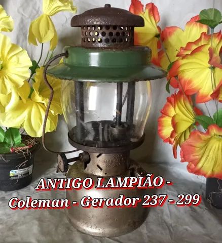 Tipo:<br>Diversos<br>ANTIGO LAMPIÃO - Coleman - Gerador 237 - 299