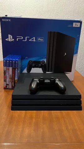 Ps4 Pro Fortnite CUH-7214B 2 controles e 2 jogos aceito cartão