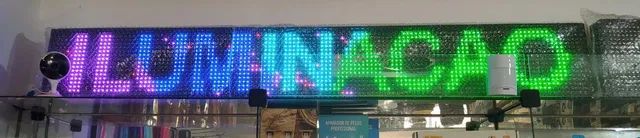 Painel led 130x20 rgb wi-fi configuração no celular (Distribuidora JK Eletronicos)) - Foto 3