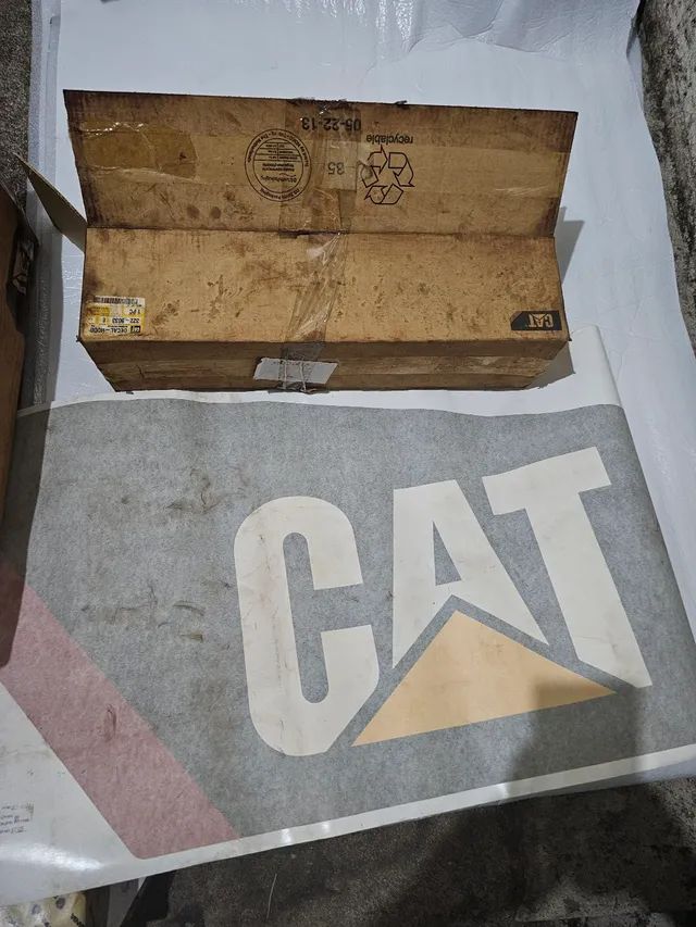 Trator caterpillar adesivo decalque cat novo original 3228033 - Foto 2