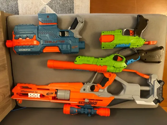 Kit com 4 Nerf TOP DE LINHA