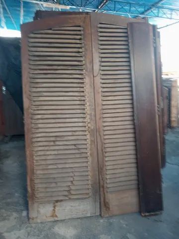 Portão balcão - Madeira maciça - Batente 24,5 cm 64739517910915120