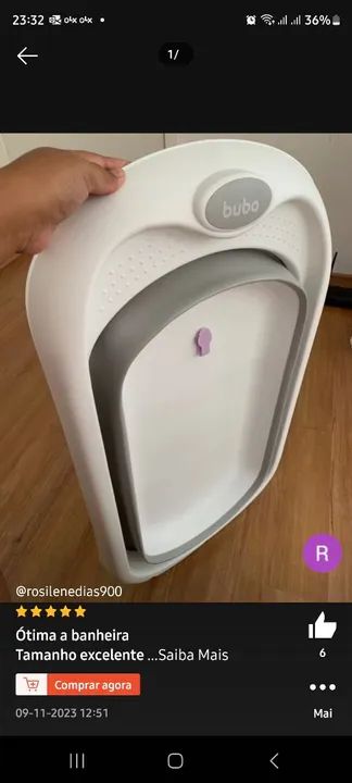 banheira portátil reclinável - Foto 2