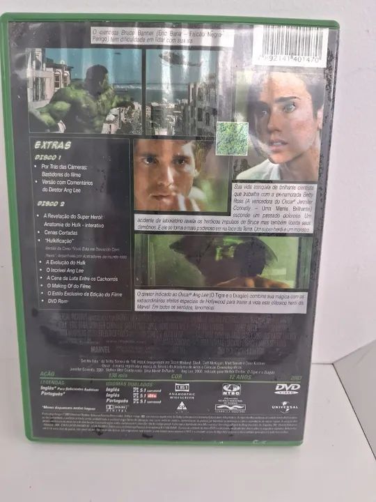 Dvd Hulk Edição Especial 2 Discos - Foto 2