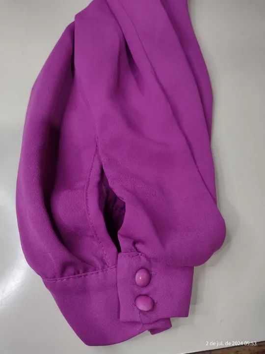 Camisa Feminina Social Pluss Size Tam: G5 - Foto 3
