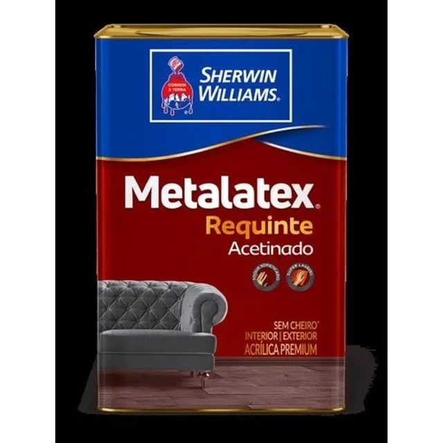 Tinta Sherwin Williams Metalatex Acrílica Acetinada Branco Lata 18 Litros