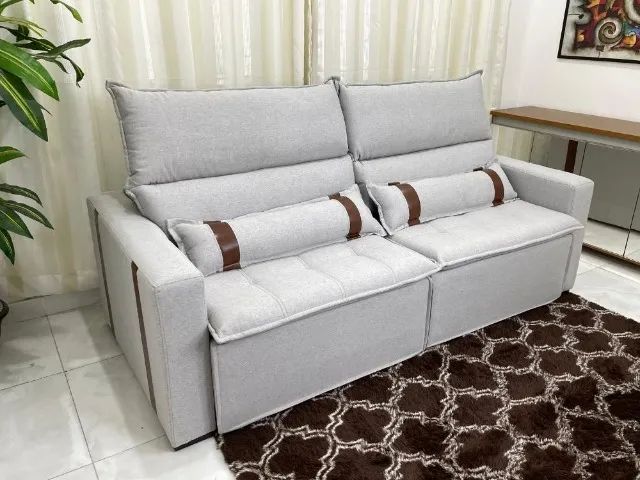 Sofá Retrátil e Reclinável Blend