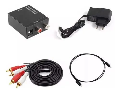 Conversor Optico Digital P/ Saída Rca Cabo Optico Equipamentos