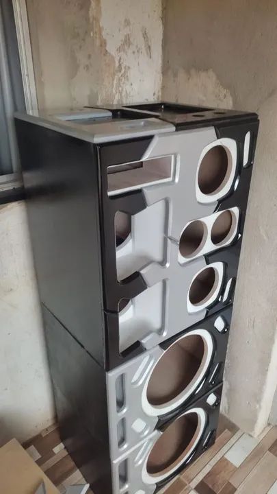 Projeto Caixa Bob Bipartida e Tripartida para grave 12/15/18 polegadas top. - Foto 3
