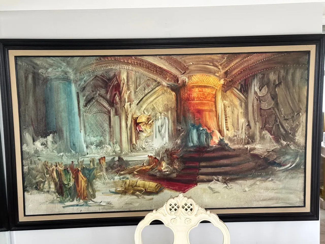 Quadro de óleo sobre tela (Jozan 1993) - Foto 3