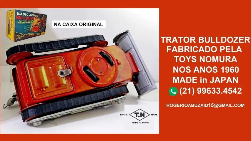   Trator da Nomura Toys   Trator da Nomura Toys japonesa.Raridade.Fabricado nos anos 1960  - Foto 4