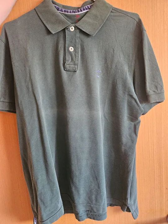 Camisa polo verde escuro 