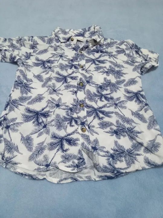 Camisa infantil manga curta estampada -tam.8