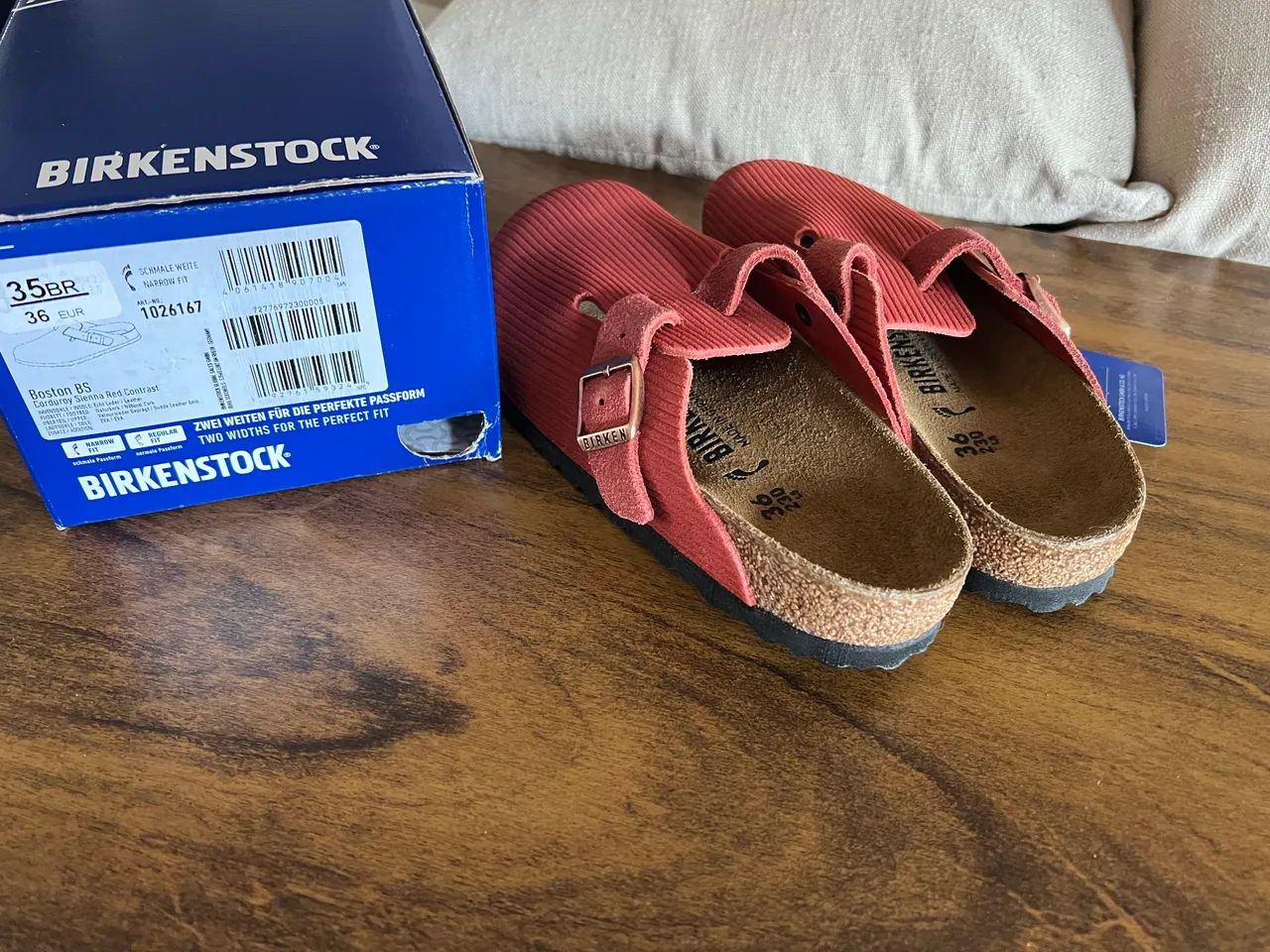 Birkenstock Boston Red 35BR - Foto 4