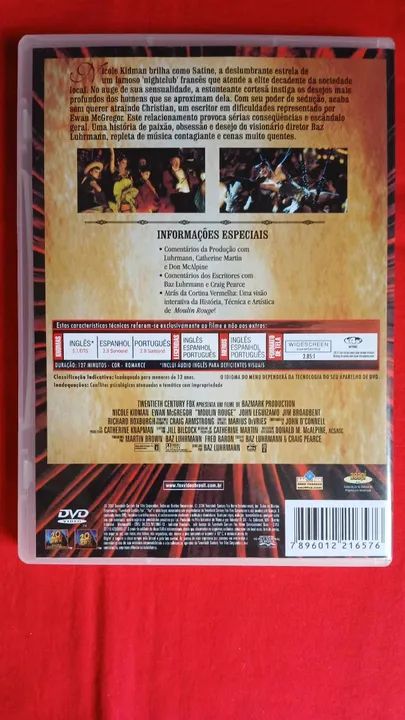 DVD - MOULIN ROUGE -  ( Nicole Kidman )  - Foto 3