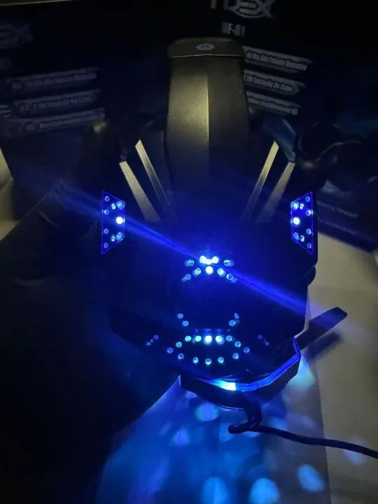 Fone de Ouvido Gamer DEX DF-81 com LED - Novo - Foto 6