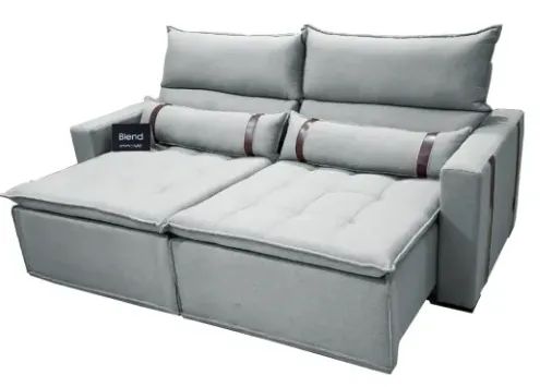 Sofá Retrátil e Reclinável Blend - Foto 4