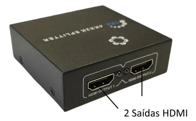 Splitter Divisor Hdmi Hdcp 1 Entrada 2 Saídas Full Hd 1x2  - Foto 2