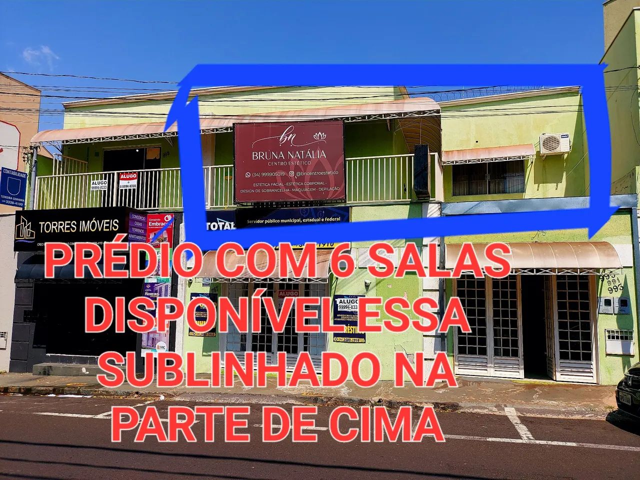 SALA COMERCIAL DUPLA NA PARTE DE CIMA FRENTE AO UPA SÃO BENEDITO  UBERABA 