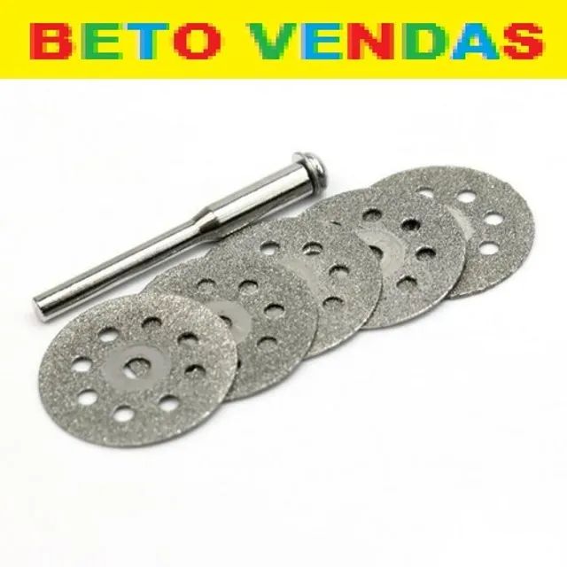 Kit 5 Discos De Corte Diamantados Para Micro Retifica