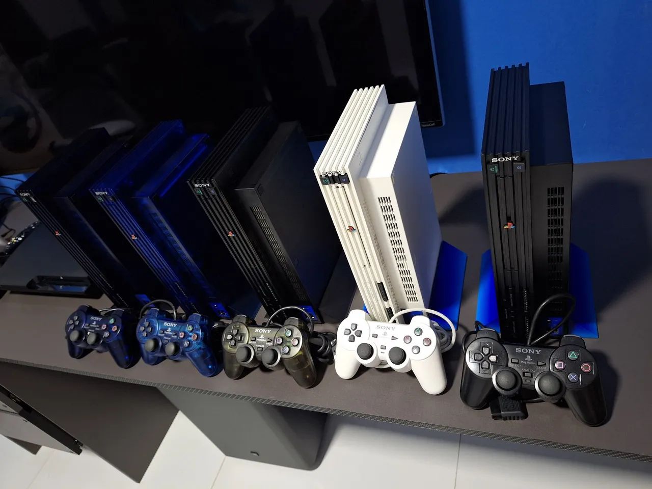 Lote com 5 Consoles Playstation 2 (PS2) - Raridade! - Foto 4