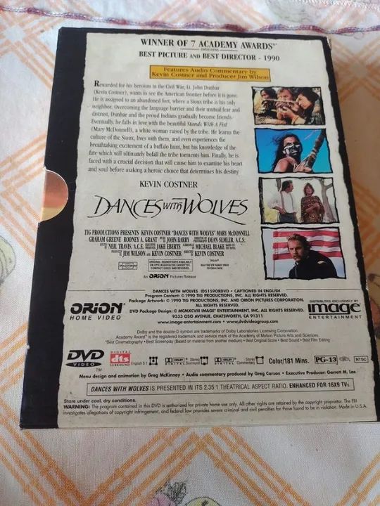 Dança Com Lobos - Kevin Costner - Dvd Filme Duplo Box Importado Snapcase - Foto 4