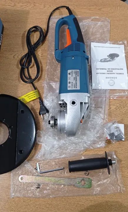 PROMOÇÃO Esmerilhadeira 2.100 W NOVA Lixadeira Policorte 9 Polegadas Lixadera Forte Novo - Foto 2