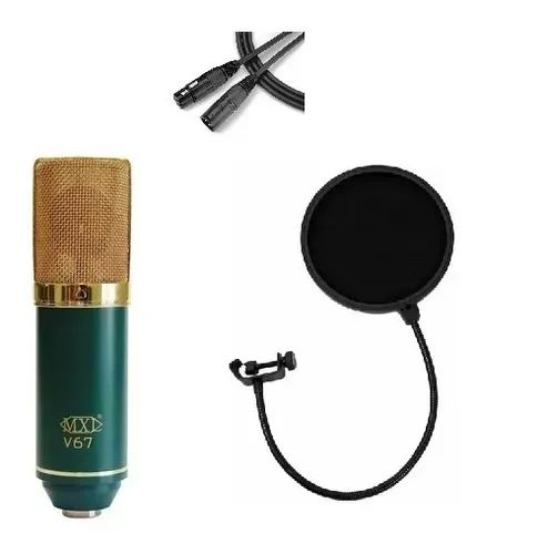 Microfone Profissional Mxl V67g Com Acessórios
