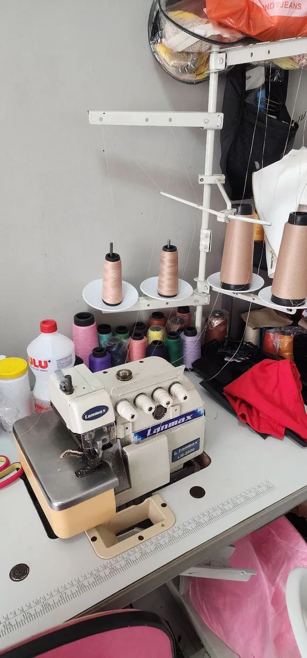 Maquina de costura Lanmax overloque ponto cadeia . - Foto 2