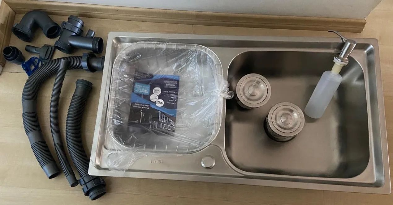 Cuba Dupla Cozinha em Inox com Acessórios - Foto 3