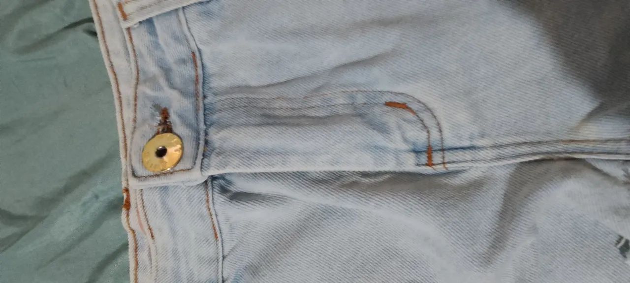 Short jeans azul tam. 46 - Foto 3