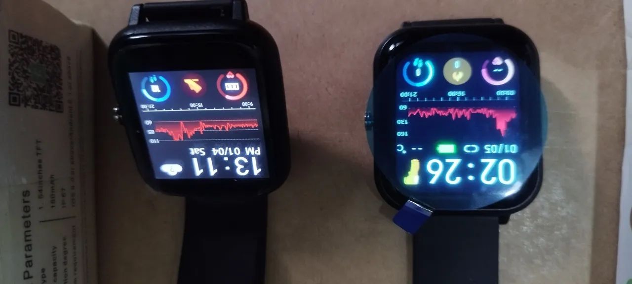 Lote Smartwatch, relógios e peças - Foto 2