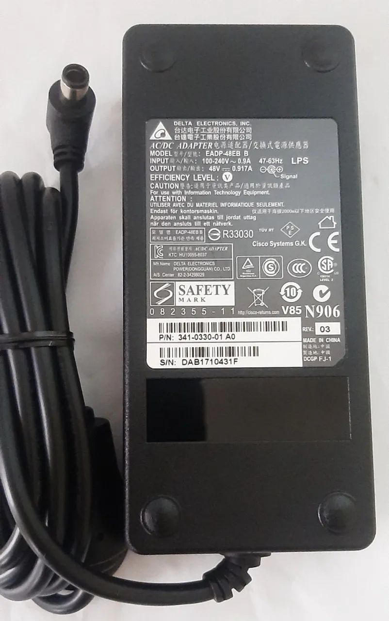 Fonte Cp Pwr Cube-4 Delta Cisco 48v 0.917a Original - Foto 5