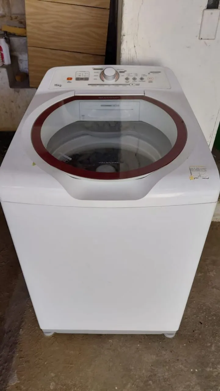 máquina de lavar Brastemp 15kg cesto inox
