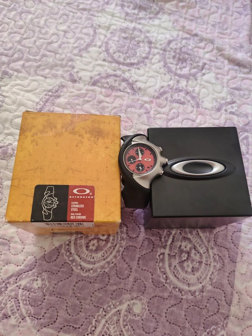 Relógio Oakley Detonator Red Chrome RELÓGIO TEM QUE FAZER REVISÃO