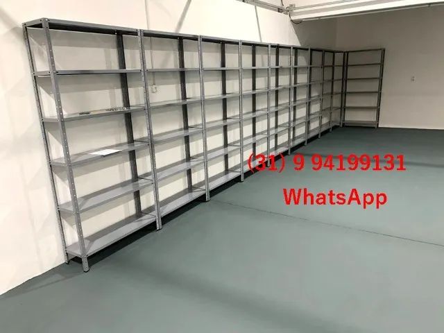 Nova! Entregue na Sua Porta e Frete Grátis BH - Estante Prateleira de Aço