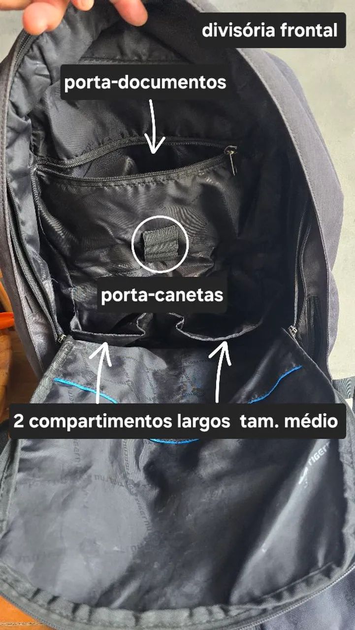Mochila Premium Resistente à Água em bom estado - Foto 5