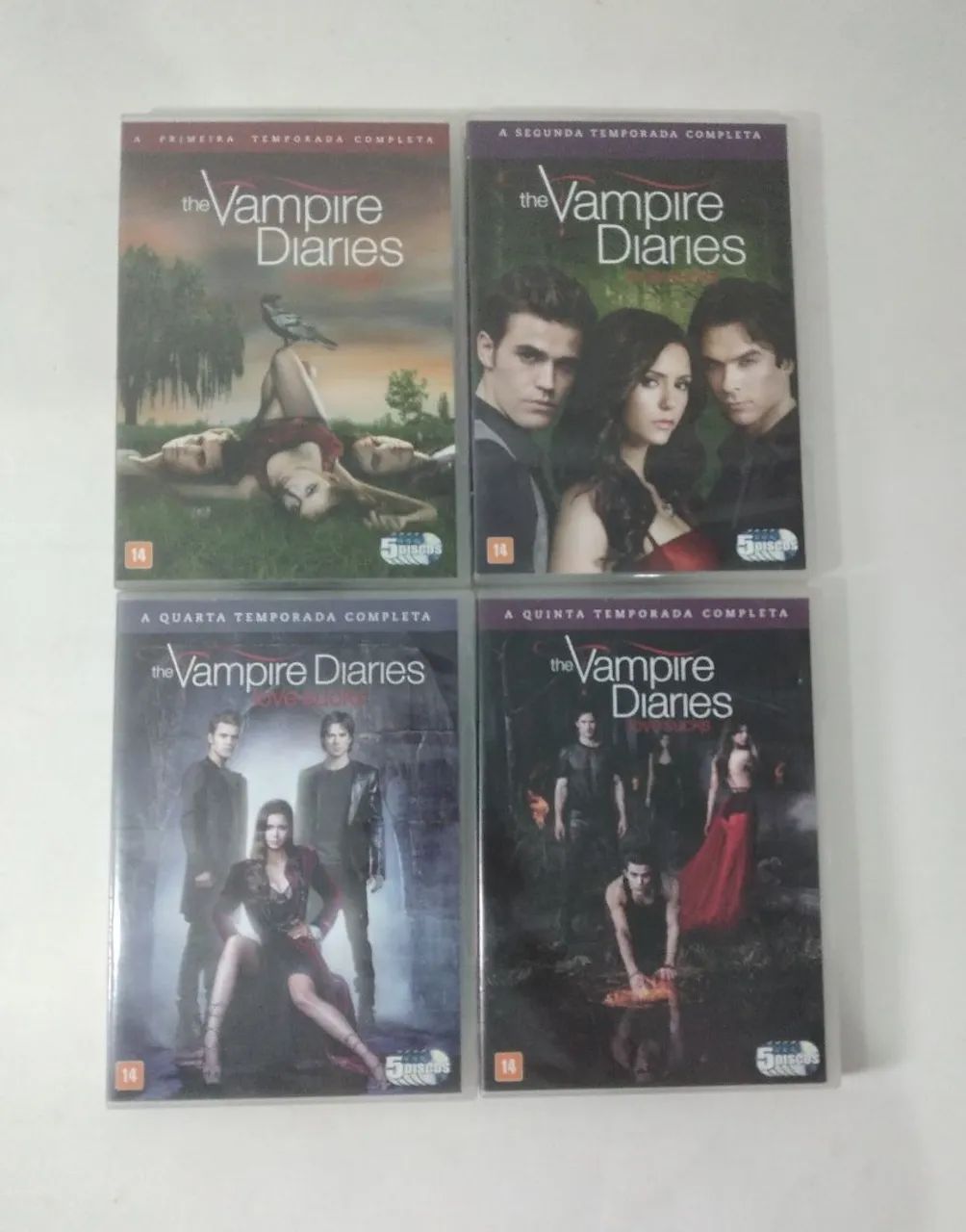 DVD box Originais Vampire Diaries - 1ª,2, 4 e 5ª Temporada