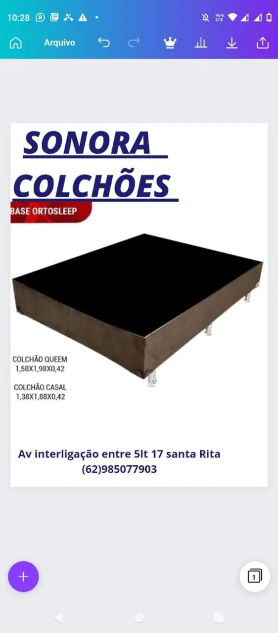 Base box casal a pronta entrega 