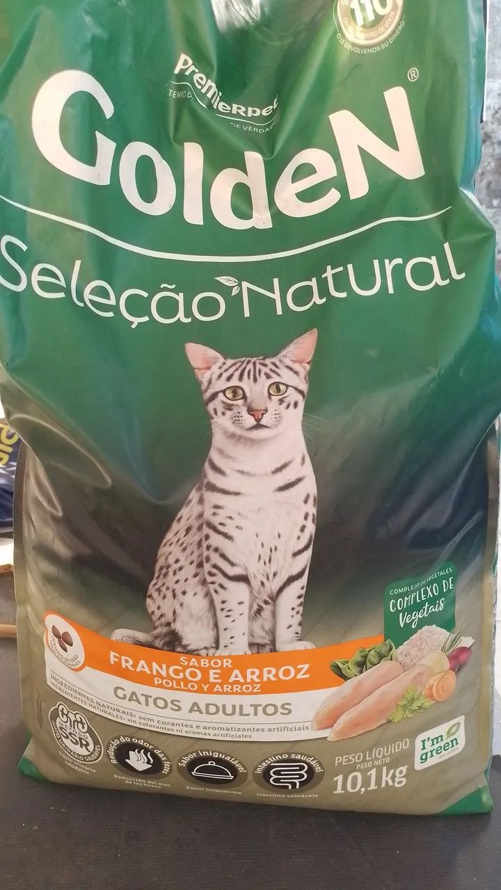 RAÇÃO GOLDEN PREMIER SELEÇÃO NATURAL GATOS ADULTOS