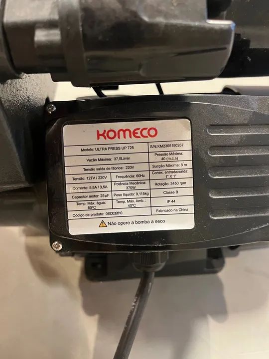 Bomba d'água Komeco Ultra Press UP 725 nao lorenzetti - Foto 4