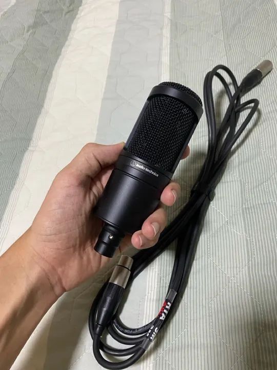 Microfone AT 2020 Áudio Technica (Novo)