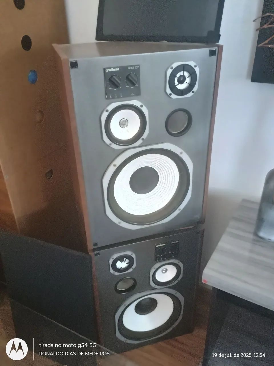 Caixas de Som Gradiente Master 100 não envio