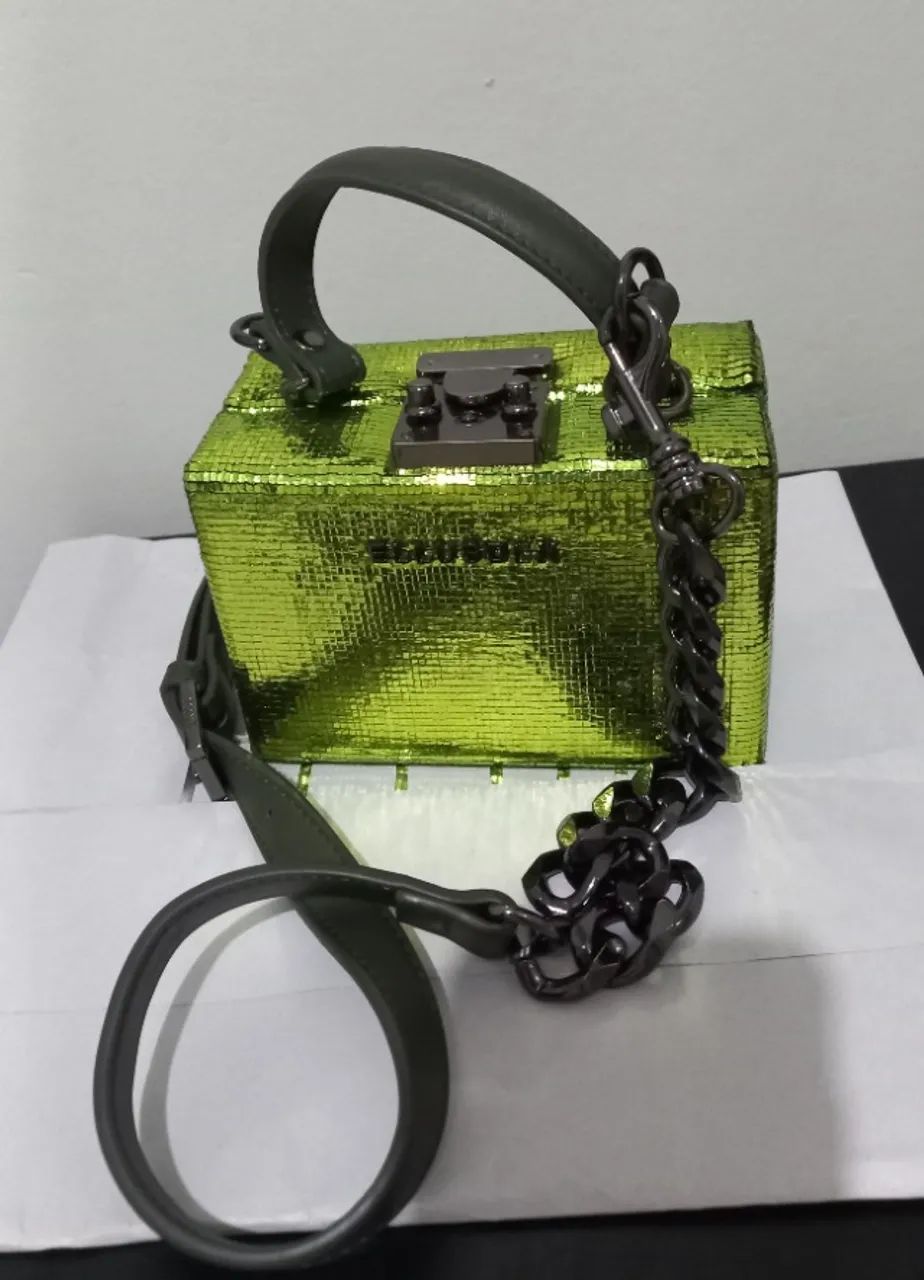  Bolsa Clutch metal green!  Bang com shape - Foto 5