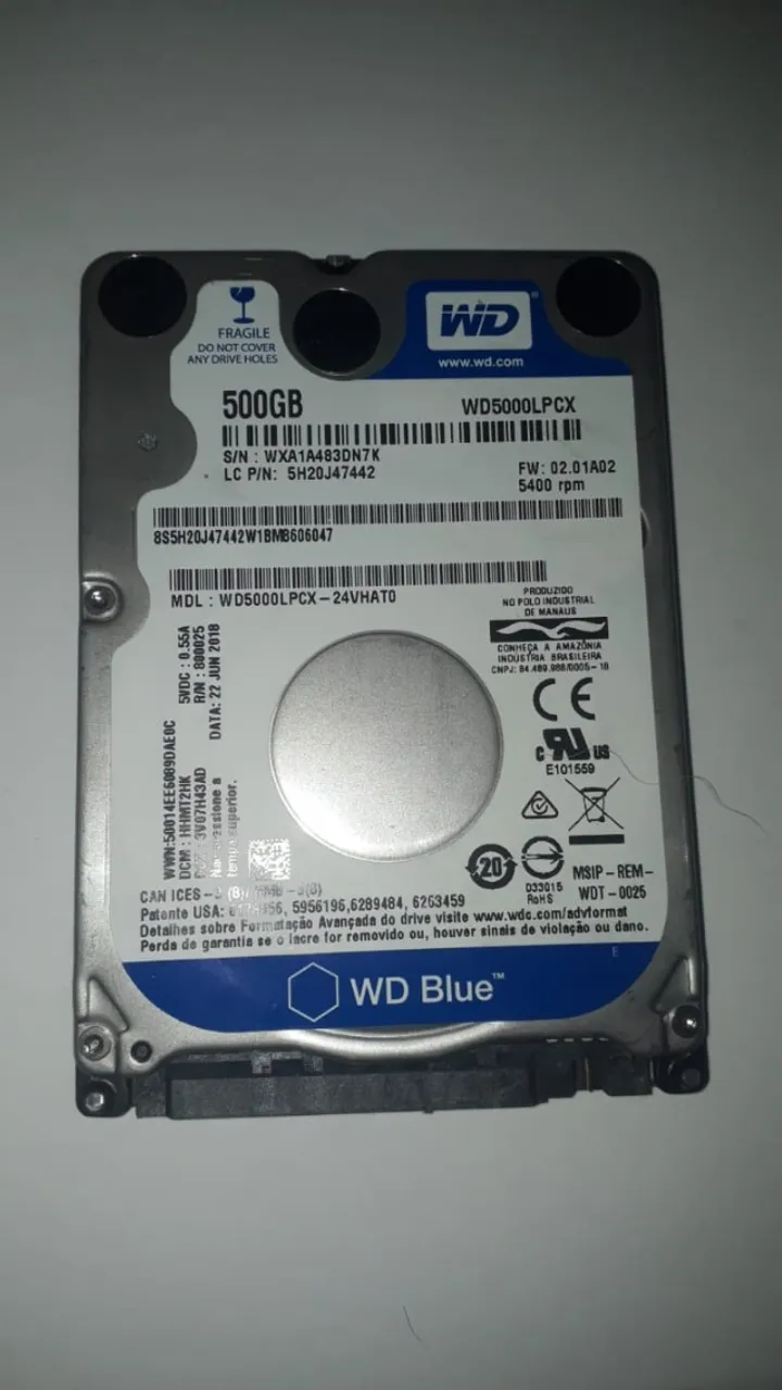 HD-WD BLUE 500 GB