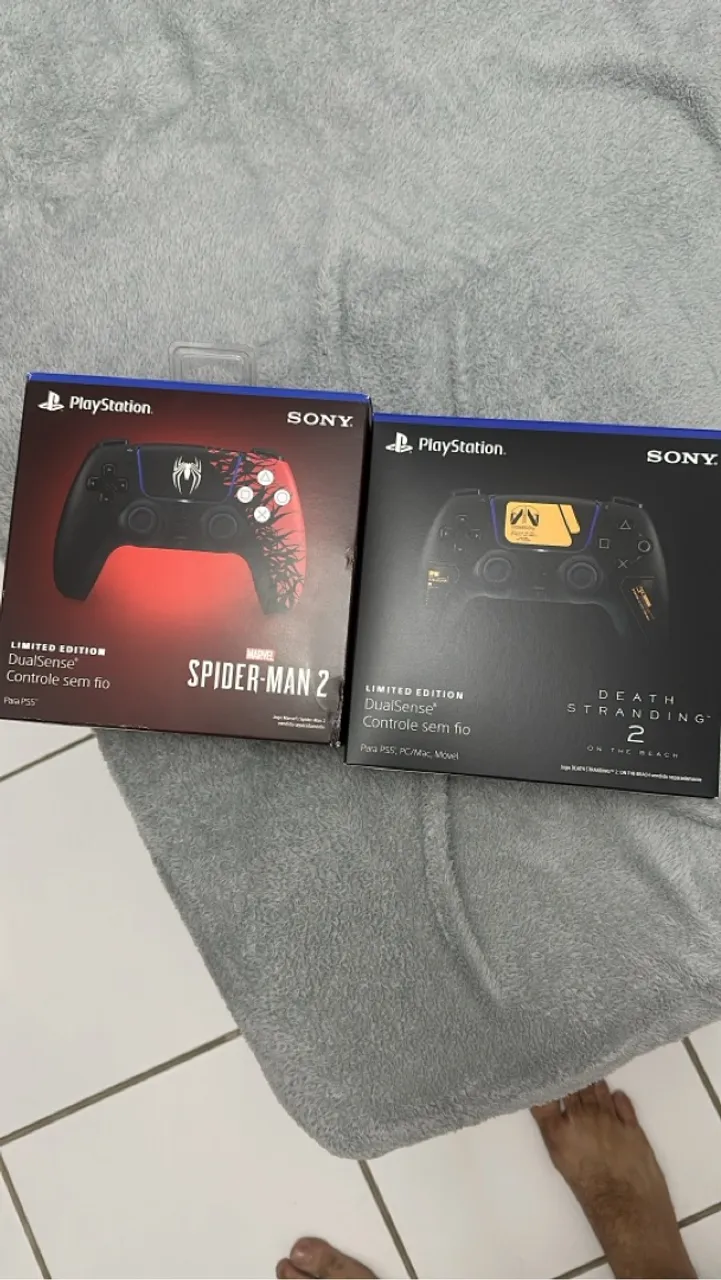 Controles Dualsense Edição Limitada Spider-Man 2 e Death Stranding 2