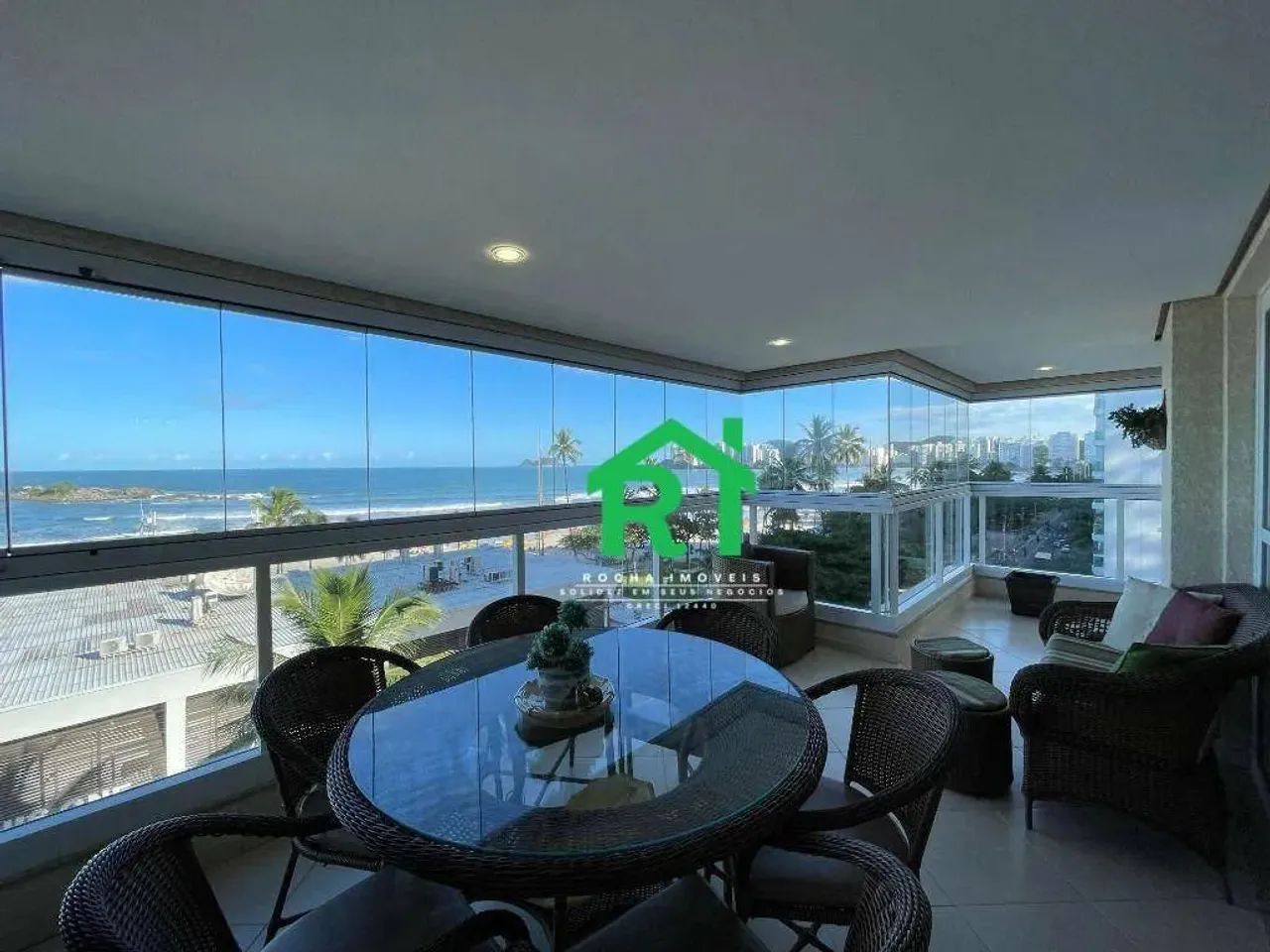 Apartamento frente mar com 3 dormitórios (3 suítes), 2 vagas, lazer, Pitangueiras, Guarujá - Foto 2