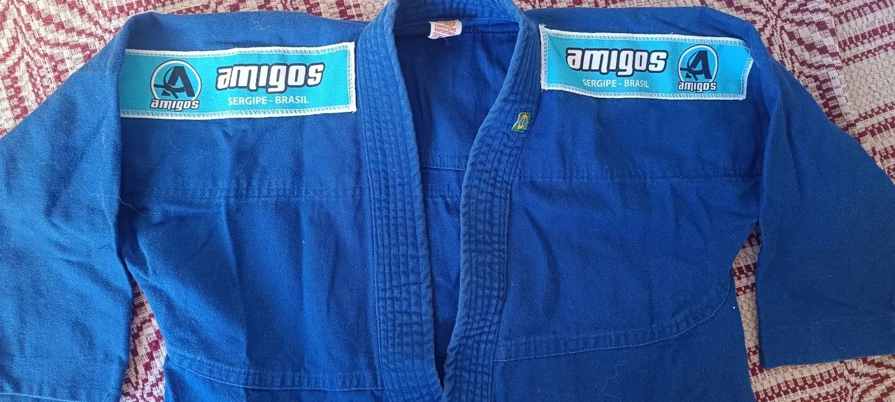 Kimono azul tam. M infantil (6 a 9 anos) em perfeitas condições. - Foto 2