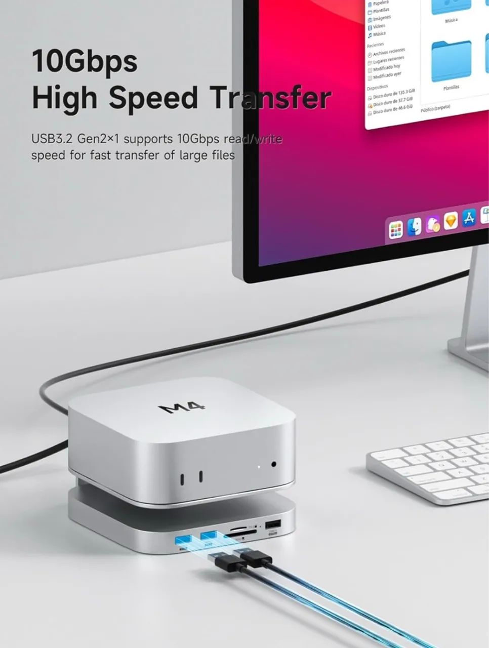 Hagibis Dock para Mac Mini M4 - Foto 2
